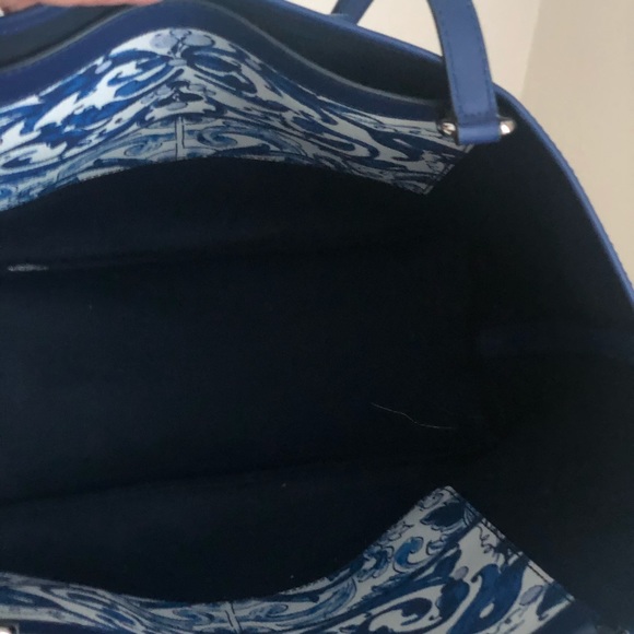 SOLDDolce&Gabbana tote bag Majolica print leather - Picture 6 of 6